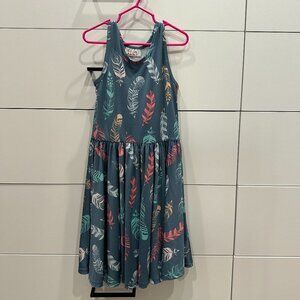 DotDotSmile Feathers Teal Tank dress